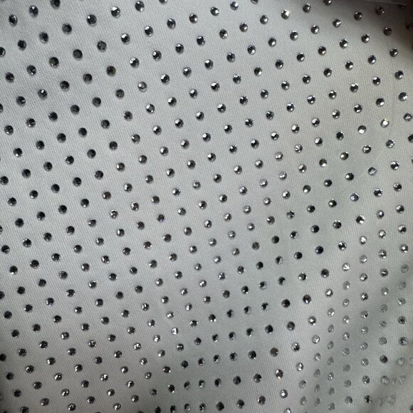 Michael Kors Swimsuit 12 One Piece White Studded Rhinestones Bride Honeymoon - Picture 10 of 11